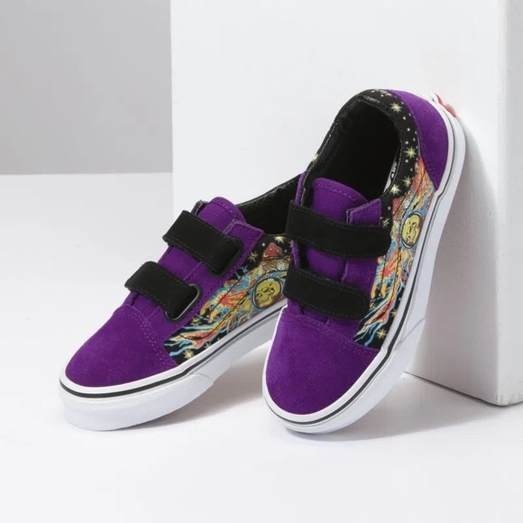 Vans Old Skool Glow Wizard Purple & White Skate Shoes NWOT - Picture 6 of 8